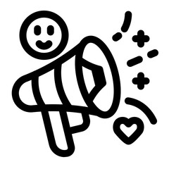 Happy Person Announces Good News