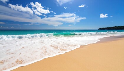 Fototapeta premium Sunny beach scene