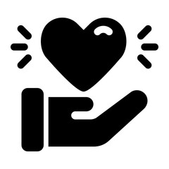 Hand Holding Heart Graphic