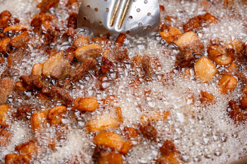 Fritada de cerdo crujiente y sabrosa  