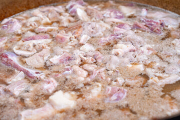 Fritada de cerdo crujiente y sabrosa  