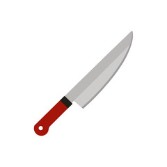 chef s knife on white background 
