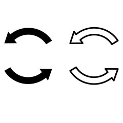 refresh reload sync icon sign vector design