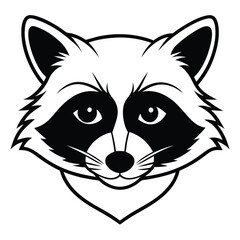 The raccoon's face shows a distinctive dark mask and expressive eyes