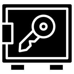 safebox glyph icon