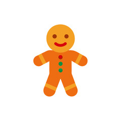 gingerbread man on white background