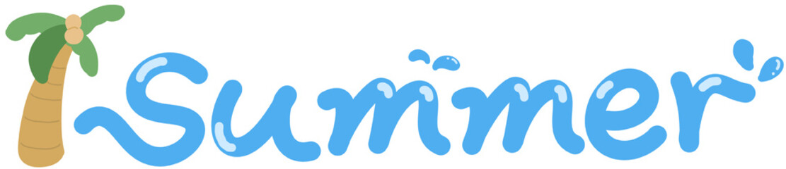 여름 타이틀 장식