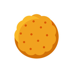   shortbread cookie on white background .svg