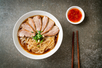 duck noodles with stewed duck soup