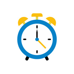 alarm clock on white background  .svg