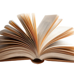 Naklejka premium Open book unveils literary secrets