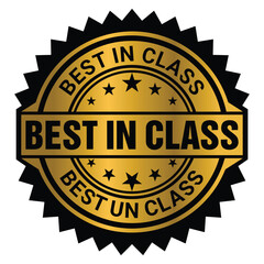 Best in Class Stamp Icon Vector Template