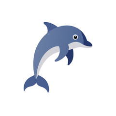 Fototapeta premium dolphin on white background .svg