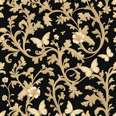 Floral seamless pattern background illustration vector  .