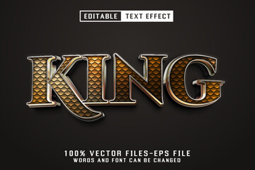 King Metal Text - Editable Text Effect