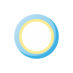 light ring on white background 