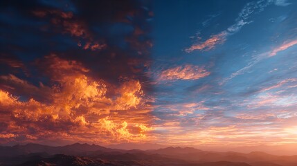 Fototapeta premium Flames reach into the sky