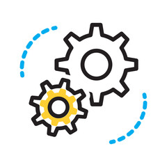 Vector multi color icon for Operation