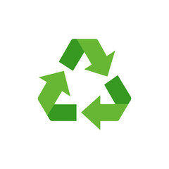 Obraz premium recycling symbol on white background 
