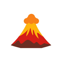 volcano on white background  .svg