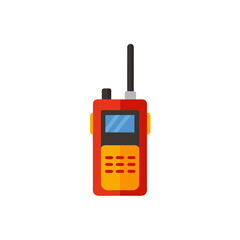 walkie talkie on white background  .svg