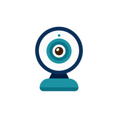 webcam on white background  