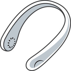 넥밴드형 휴대용 선풍기 아이콘