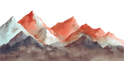 mountain landscape with blue sky