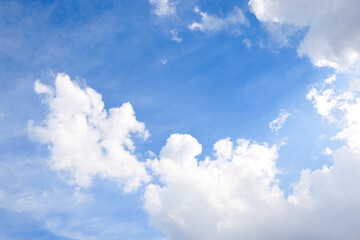 Blue sky and white clouds