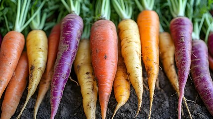 Heirloom Carrot Medley: Organic Roots from the Earth