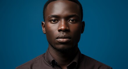 Fototapeta premium Portrait of a Serene Young Man