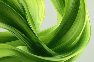 Intricate swirls of vibrant green leaves.