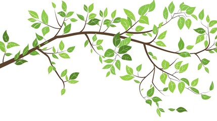 Obraz premium An olive branch adorned with lush green leaves is beautifully isolated on a clean white background, a symbol of peace and tranquility created by generative AI. The fresh and vibrant leaves enhance the
