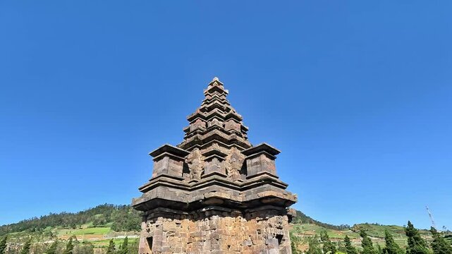 Arjuna Temple complex in Dieng. (In this complex there are Semar, Srikandi, Puntadewa and Sembadra temples).