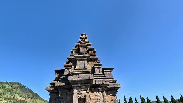 Arjuna Temple complex in Dieng. (In this complex there are Semar, Srikandi, Puntadewa and Sembadra temples).