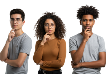 Diverse Minds Young Adults Brainstorming Problem Solving