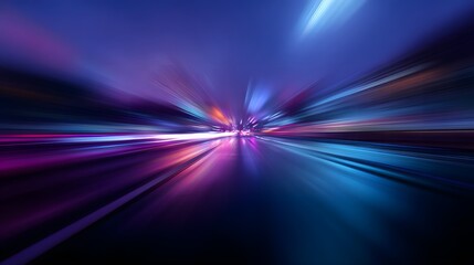 Dynamic Light Trails in a Nighttime Urban Setting