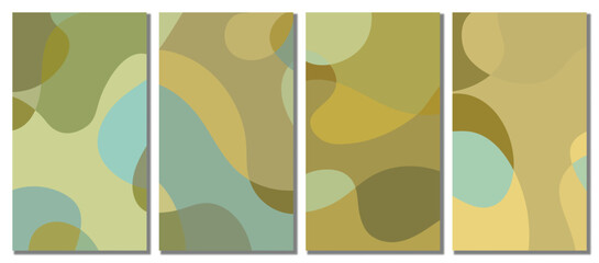 Abstract Wavy Set Background.