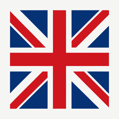 Union Jack Flag Red White and Blue Graphic British flag