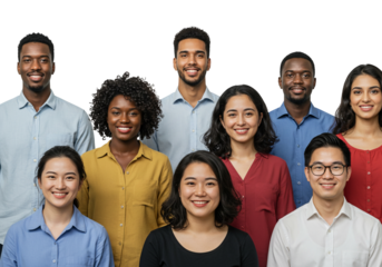 Happy Diverse Smiling Group Inclusion Concept Portrait