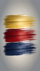 Minimal Curved Brush Strokes with Multicolor Gradient Mobile Ratio Composition