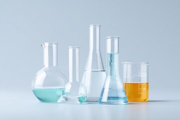 minimalistic clean image of various interconnected scientific apparatus emphasizing ethical considerations in science