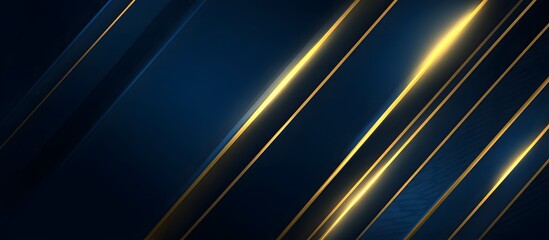 Diagonal Gold Lines on Dark Blue Background