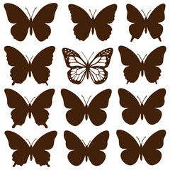 Fototapeta premium seamless pattern with butterflies