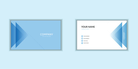 A sleek and modern corporate business card template with a clean design. Ideal for stationery branding