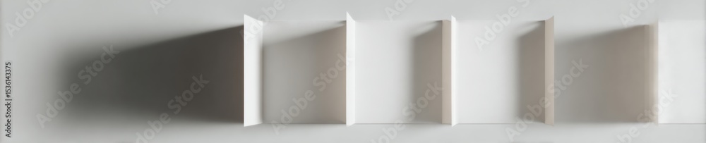Poster Minimalist Vote Counting Checklist on Clean White Surface with Geometric Lines and Matte Textures for Organizational Planning and Task Management