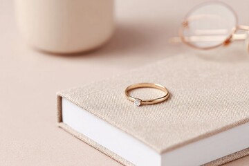 close-up of minimalist graphic design setup featuring clean lines on uncluttered desk surface