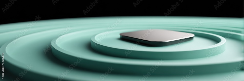 Poster High-Tech Secure SIM Card Protected by Glowing Firewall Rings with Digital Matrix Background for Advanced Data Security and Privacy Solutions
