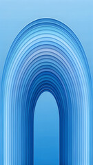 Minimal Curved Brush Strokes with Multicolor Gradient Mobile Ratio Composition