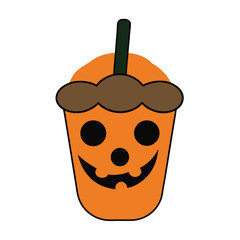 Cute Kawaii Style Bubble Tea Vector Graphic Design